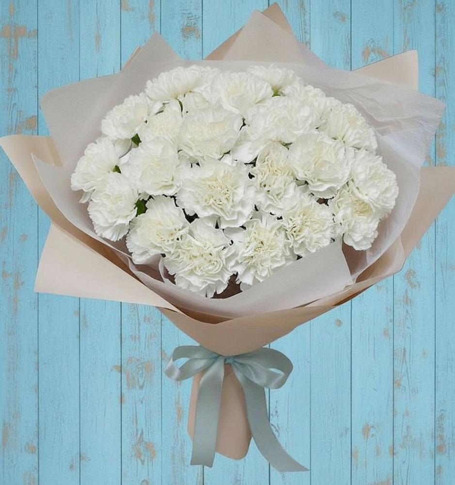 Букет цветов из: Гвоздики в Любимовке