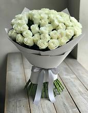 Букет 35 Белых роз в Любимовке