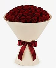 Букет 101 Бордовая роза Блэк Бакарра в Любимовке