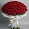 Букет 101 Красная роза Блэк Мэджик в Любимовке