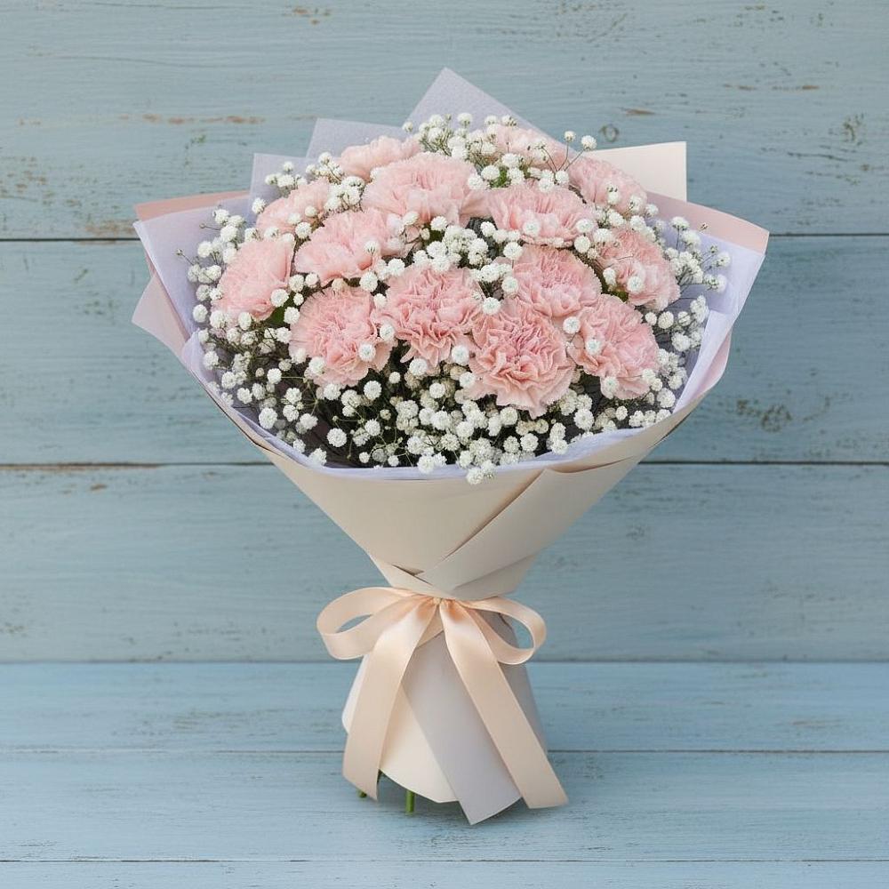 Букет цветов из: Гвоздики в Любимовке