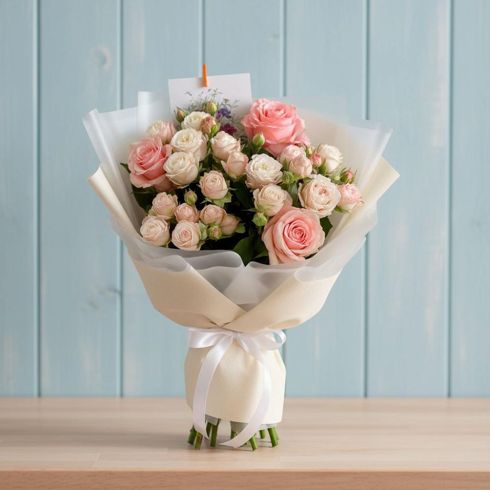 Букет цветов из: Розы в Любимовке