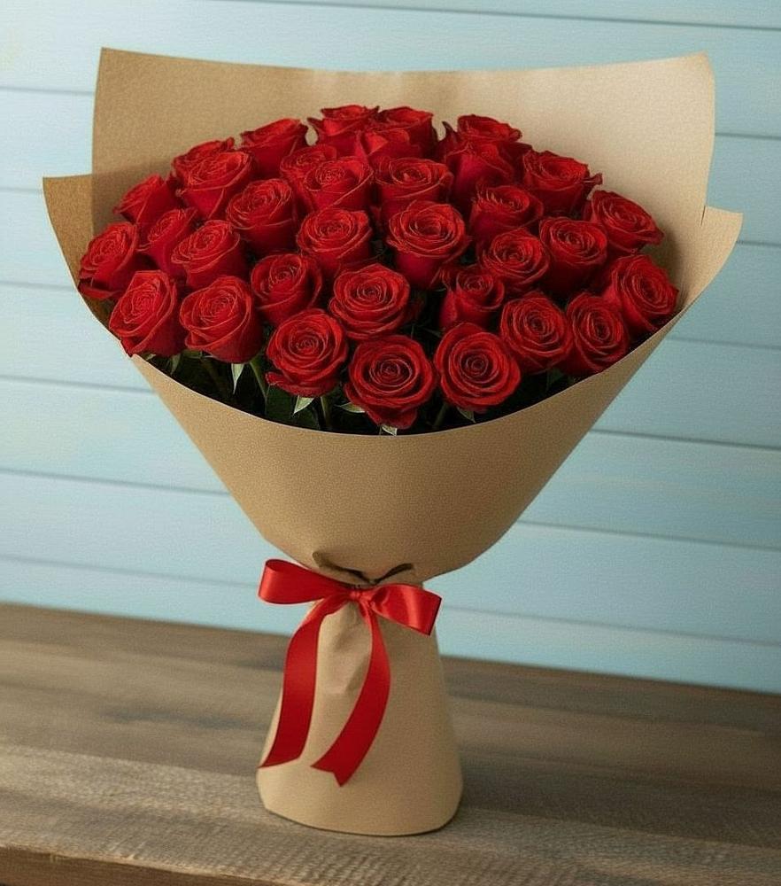 Букет Красные розы Милано в Любимовке