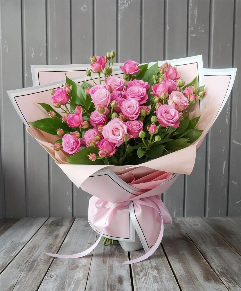 Букет Розовый кустик в Любимовке