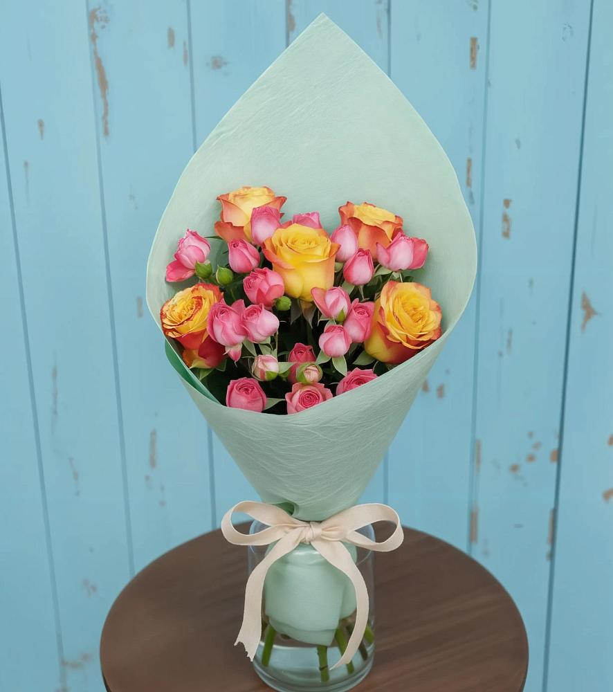 Букет цветов из: Розы в Любимовке