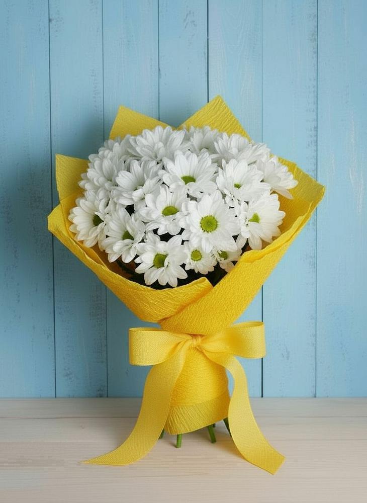 Букет цветов из: Хризантемы в Любимовке