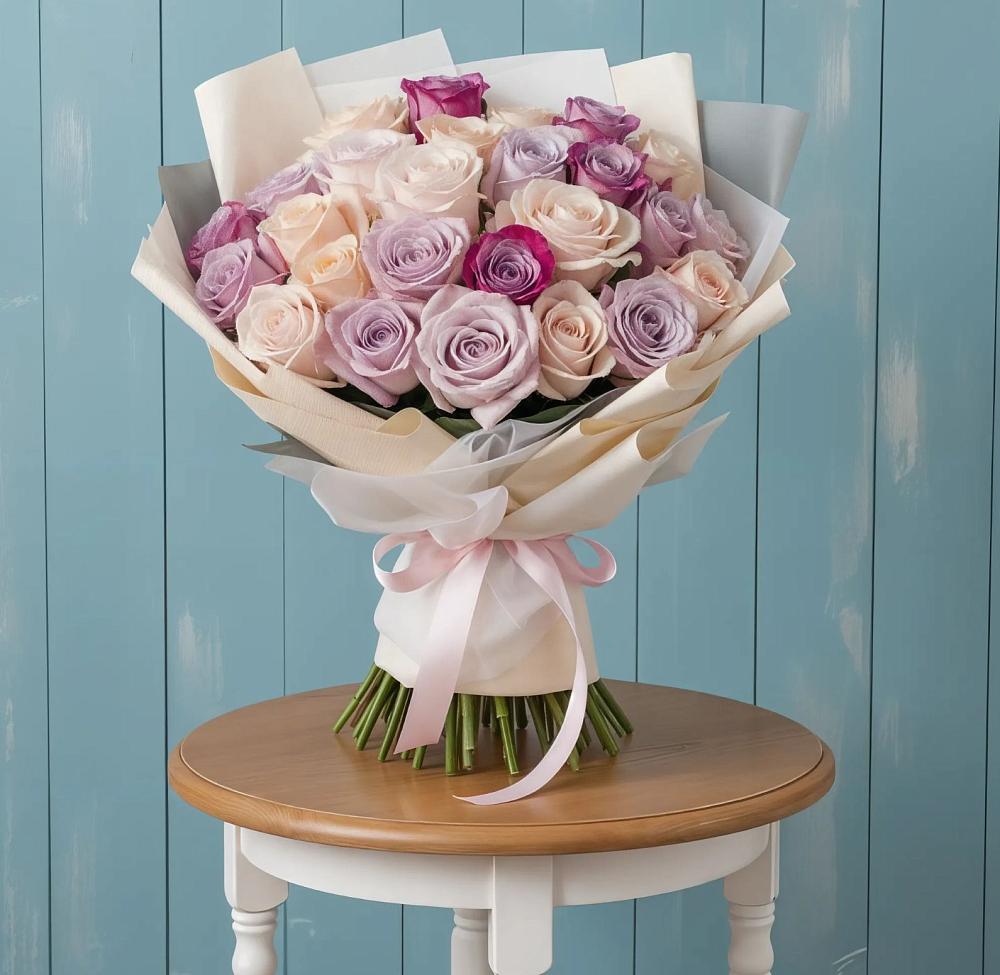 Букет цветов из: Розы в Любимовке