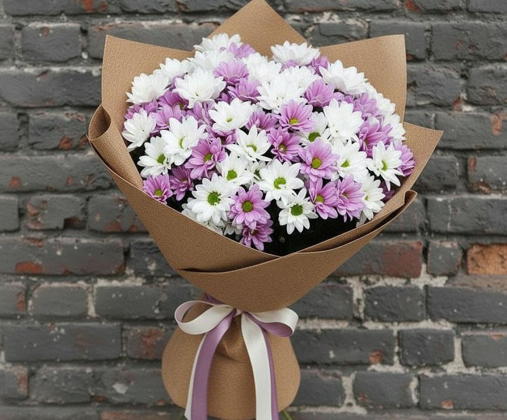 Букет цветов из: Хризантемы в Любимовке