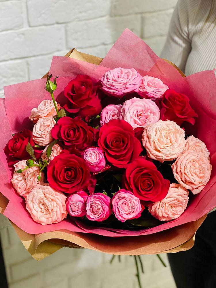 Букет цветов из: Розы в Любимовке