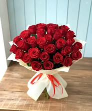 Букет 29 Красных роз в Любимовке