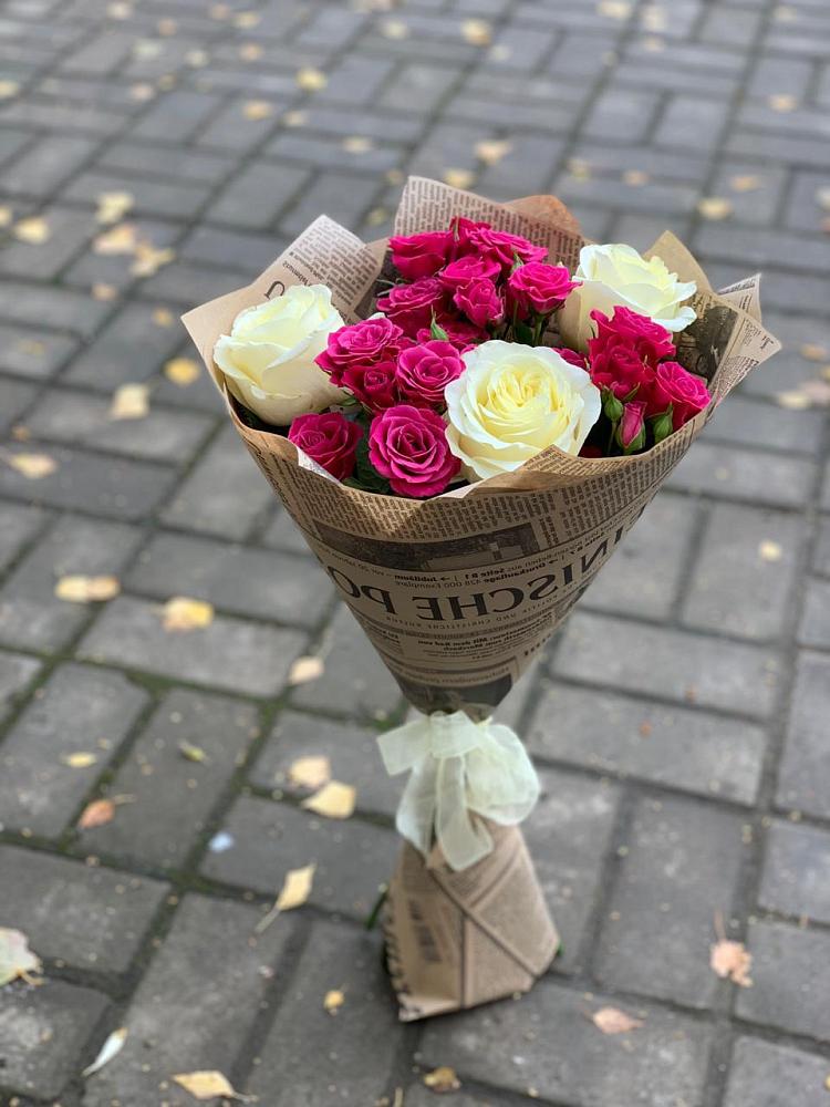 Букет цветов из: Розы в Любимовке