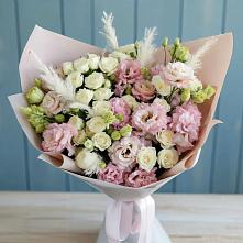 Букет цветов из:  Альстромерии и Розы в Любимовке